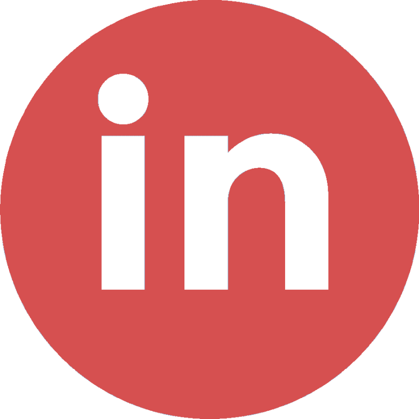 Logo LinkedIn Rojo