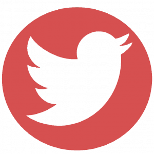 Logo Twitter Rojo